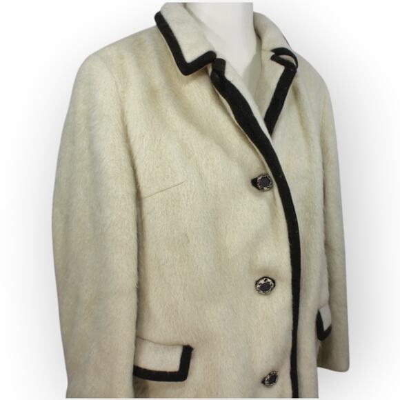 Vintage Miss Lodenfrey Coat Small/Medium Austrian Mohair Wool Ornate Buttons - Picture 8 of 16